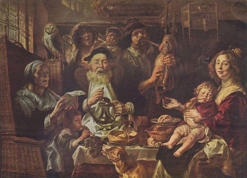 Jacob Jordaens As the Old Sing Germany oil painting art
